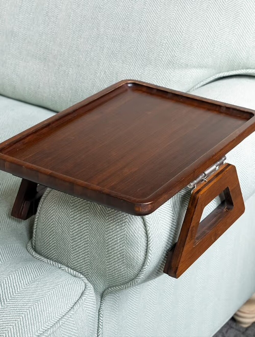 Shamrock Home Bamboo Couch Arm Table Clip On Tray Sofa Couches Dinner Remote